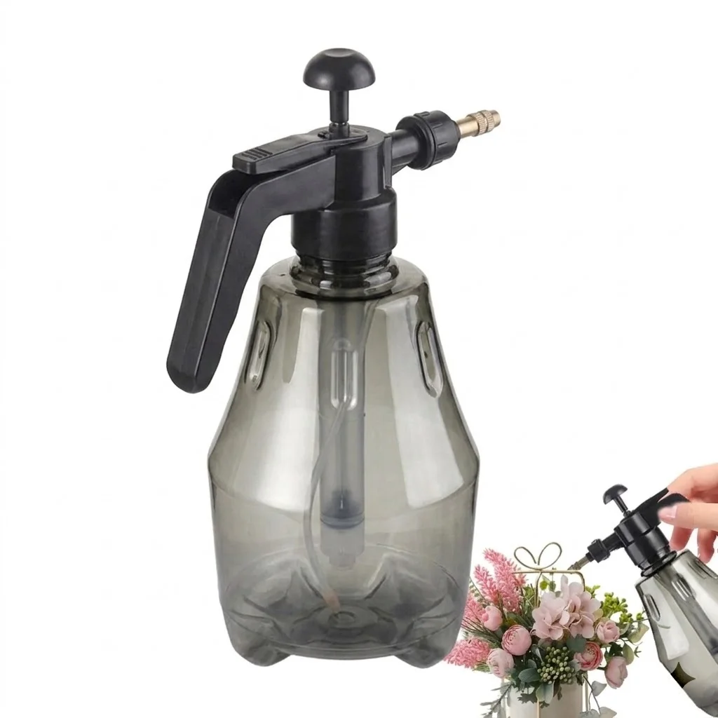 Generic Garden Pump Sprayer Black Hand Held Pressure Plant Hand Powered Tool For Effective Indoor Outdoor Watering Misting Tasks