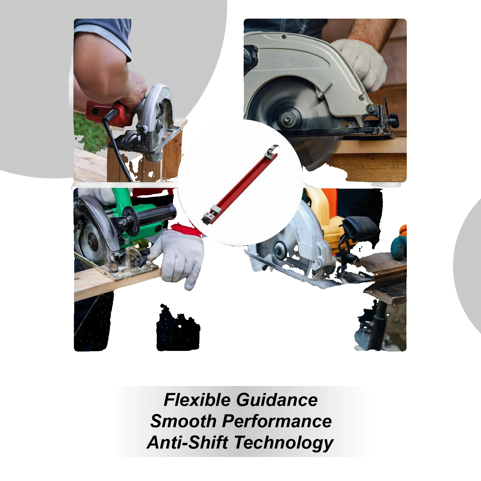 

240/360mm Circular Saw Guide Rail Precision Adjustable Cutting Machine Base Guide For Woodworking, Cutting Guide & Milling