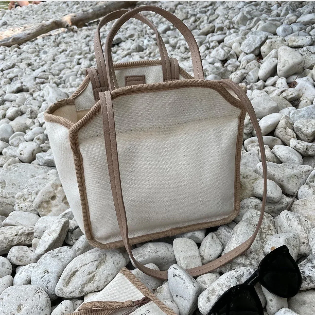 Korean ins changing multifunctional mother and baby bag canvas light tote bag bento bag shoulder crossbody mother bag tote bag