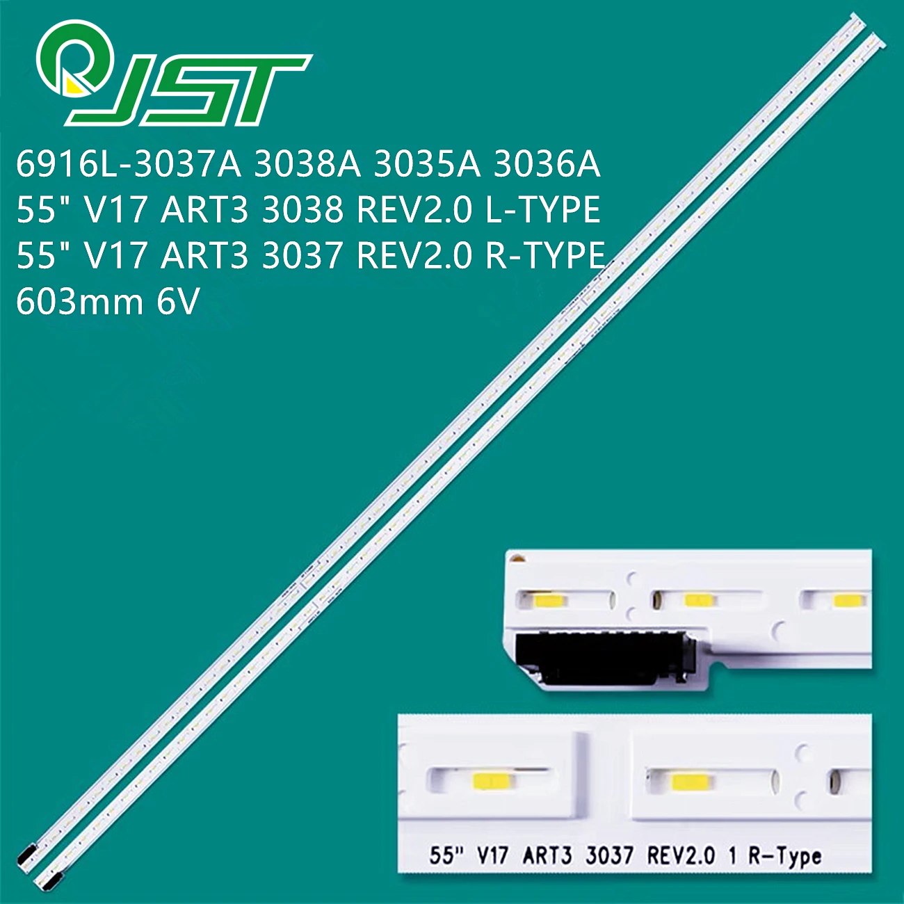 2pcs LED 55SK7900PLA 55SK7900 55UJ7700-UA 55SJ8000-UA 55UJ750V 55SJ800V 6916L-3037A 3038A 55 V17 ART3 3038 REV2.0 L-TYPE 3037 R