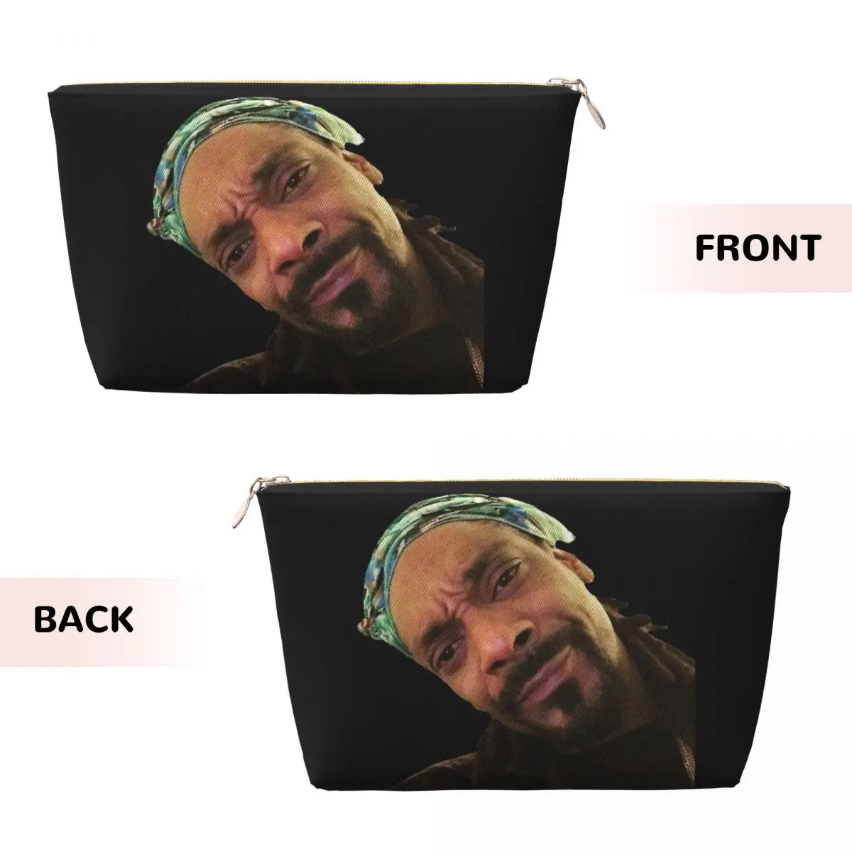 Custom Funny Snoop Dogg Meme Toiletry Bag Women Cosmetic Makeup Organizer Lady Beauty Storage Dopp Kit Box