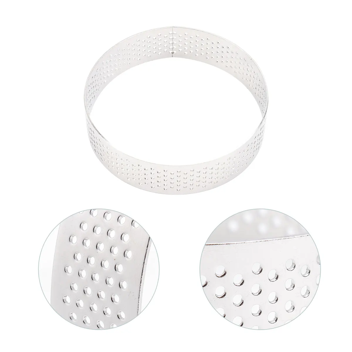 

1Pcs 4.5cm Stainless Steel Tart Ring Nonstick Baking Tool for Cakes Pies Cheesecakes Easy Release Tart Ring Mousse Circle