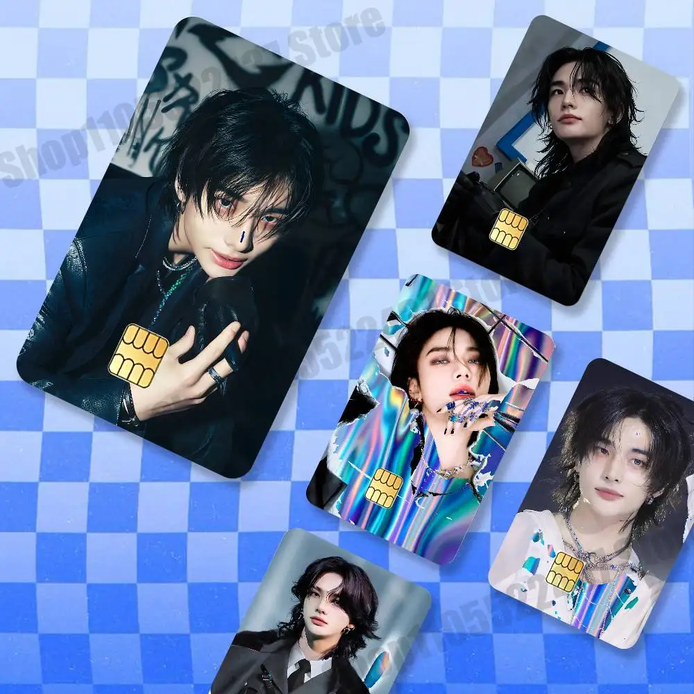 H-Hyunjin Holographic Laser Shinny Film Skin Cover Sticker for Debit Credit Card Bank Card