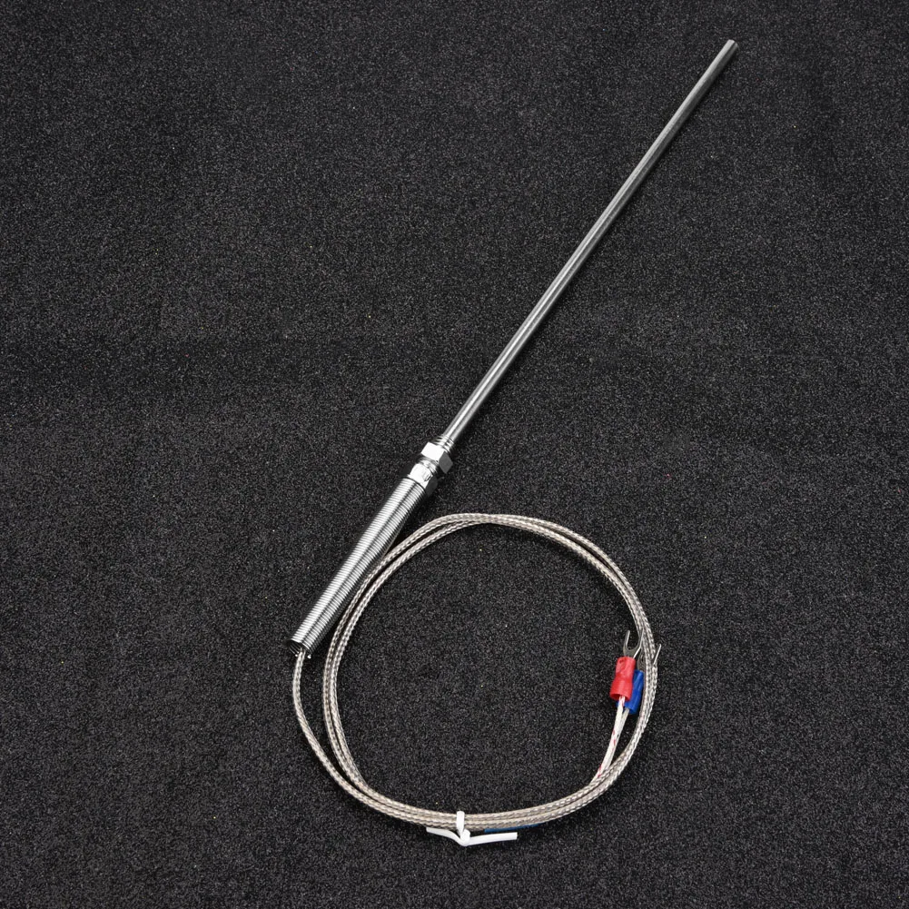 M8 Thread Type K Thermocouple Highly Sensitive Fast Response Time Ranging From 0℃ To 400℃ 200mm Probe Temperature Sensor Wire