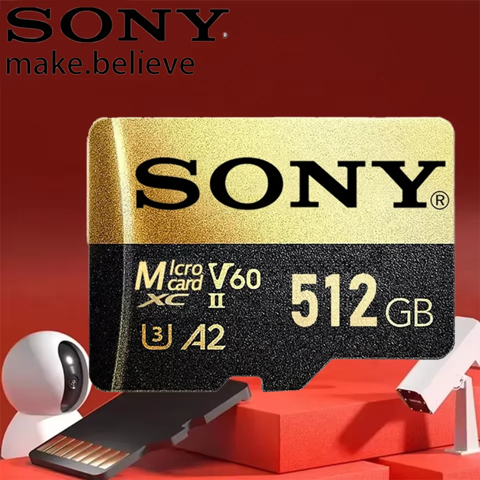 SONY High Speed Flash SD Card NEW Original Storage TF Card 128GB Micro TF SD 2TB Large Capacity Memory Card for Laptops/PC/MAC