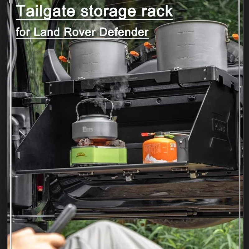 =Tailgate Expansion Platform for Land Rover 90 110 Aluminum magnesium alloy Multi functional storage rack