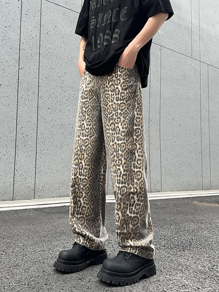 

Slim Straight Thin Denim Jeans Men's Autumn Loose Wide Leg Pants American High Street Vibe Casual Youth Wear Comfortable Jeans