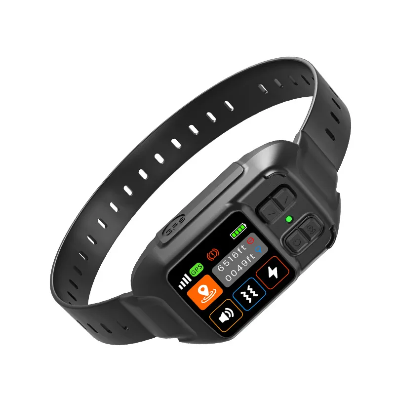 New Wireless Electronic Fence Pet Collar, GPS Dog Training Collar with Anti-Bark Shock Function, Private Mold