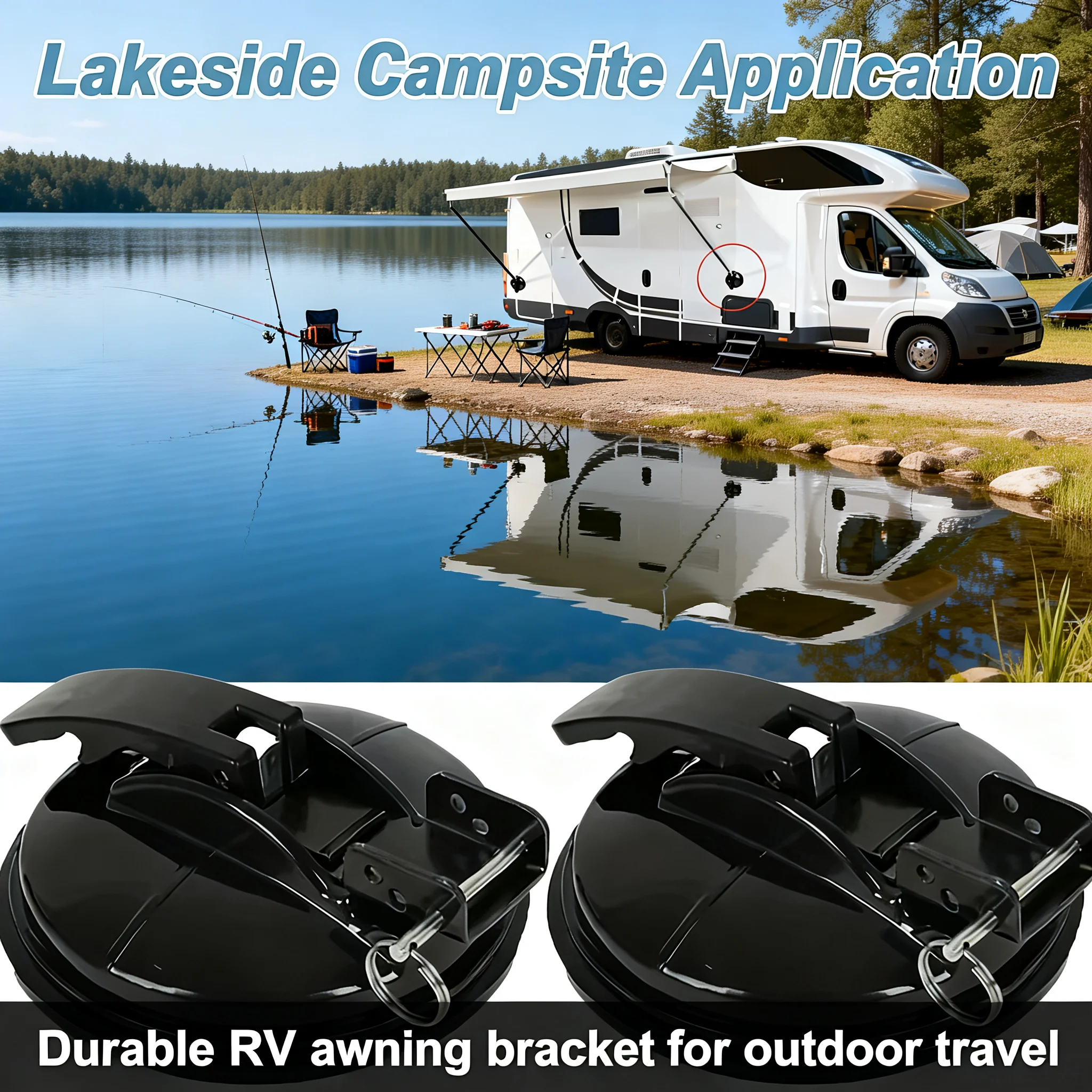 

Universal 1/2pcs Lock Suction Cups For RV Camping Awning Sunshade Canopy Outdoor Travel Replacement Accessories Heavy Duty