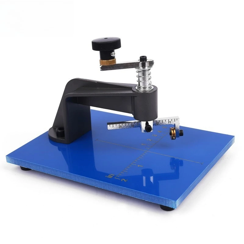 Double-scale round mirror instrument round hole cutter metric inch manual cutting large and small discs