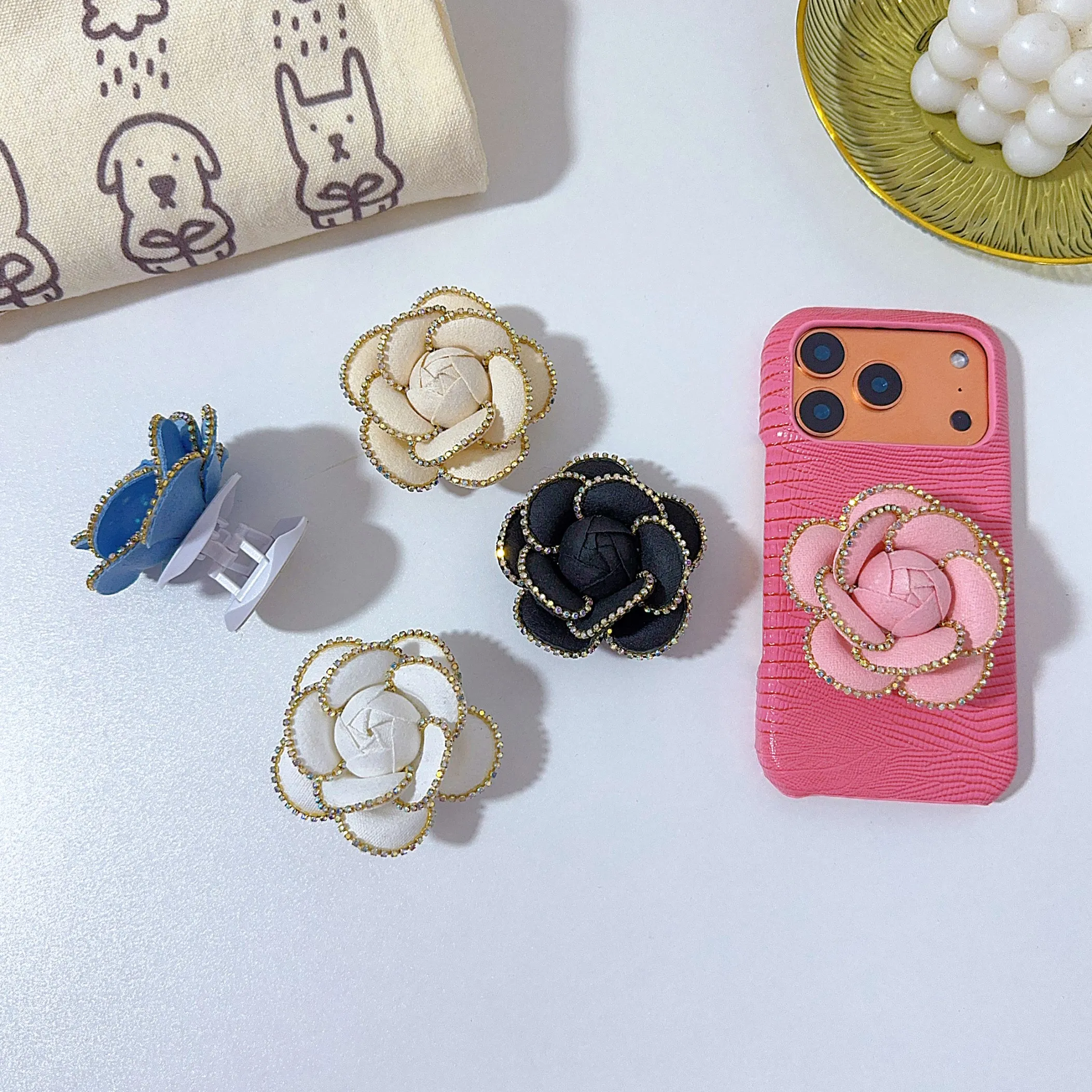 

3D-держатель для телефона Griptok с алмазным узором и невидимыми присосками для iPhone и Samsung, подставка-держатель для кармана