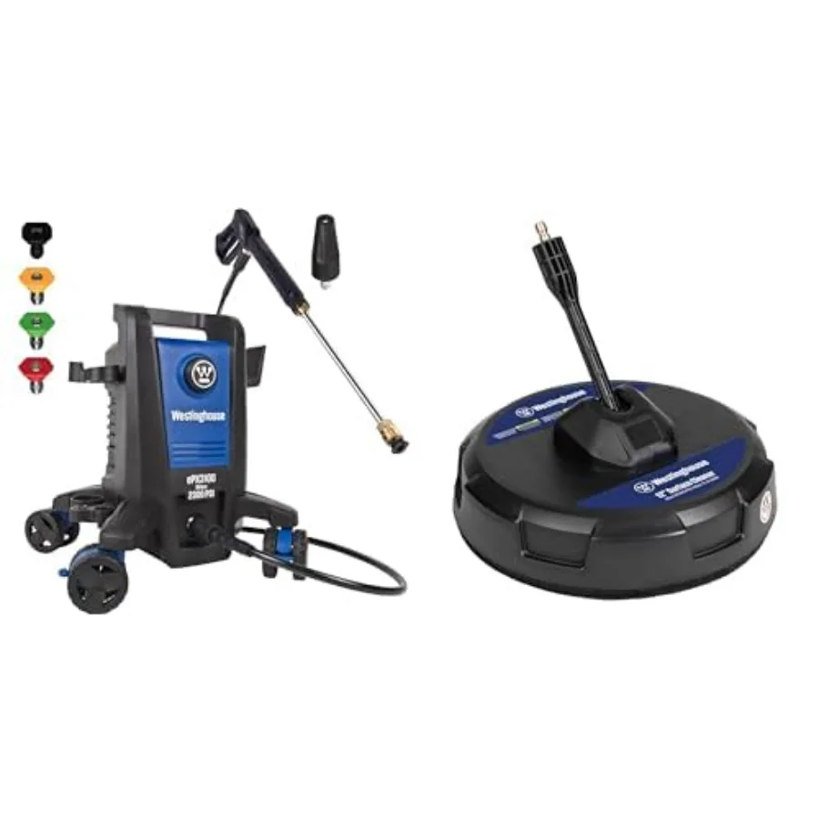 High-Performance Electric Pressure Washer with Anti-Tipping Technology for Outdoor Cleaning Applications Offers 2300 Max PSI an