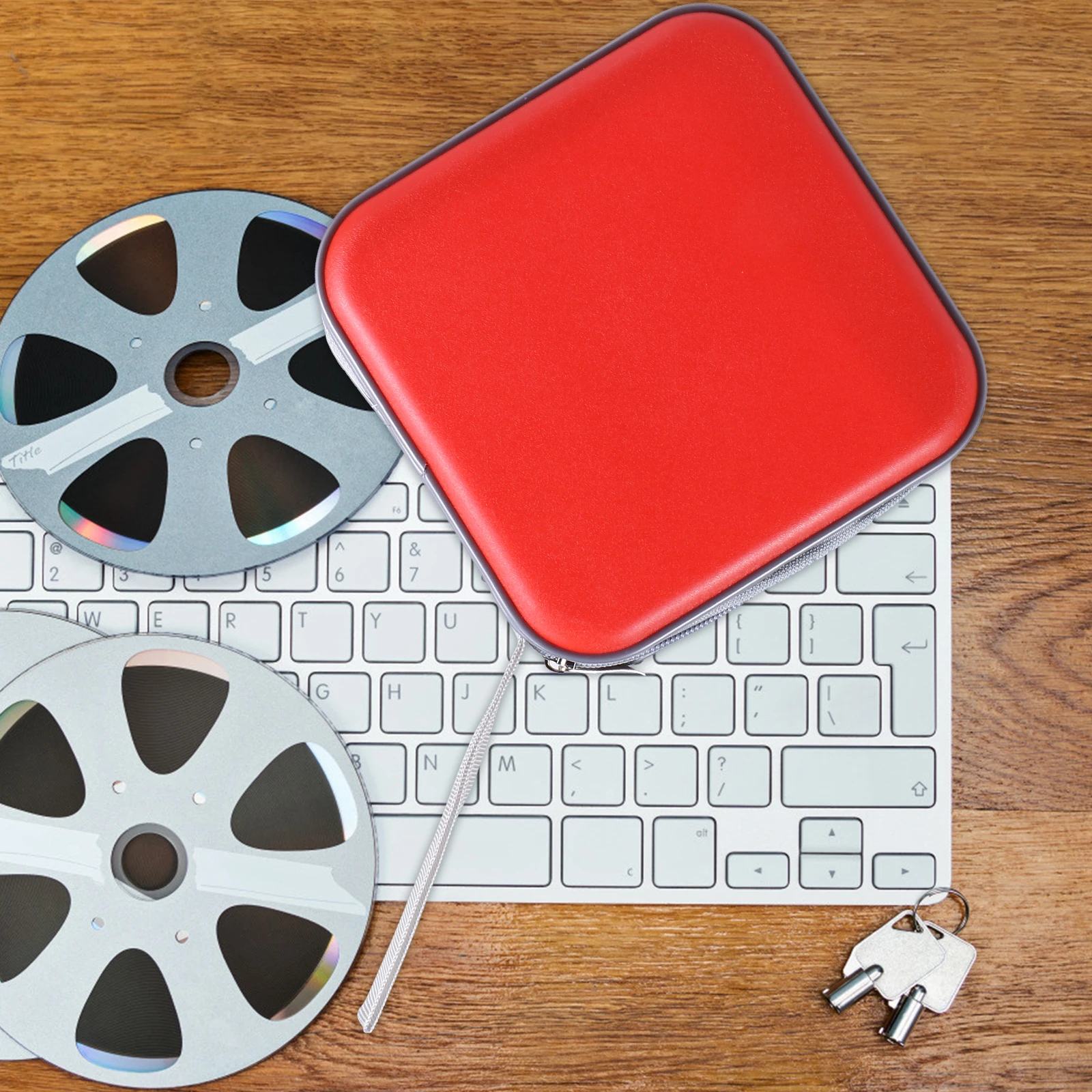 

Plastic CD Bag Zipper Case Car Storage DVD Organizer Holder Pouch Protector Wallet Large Capacity Disc