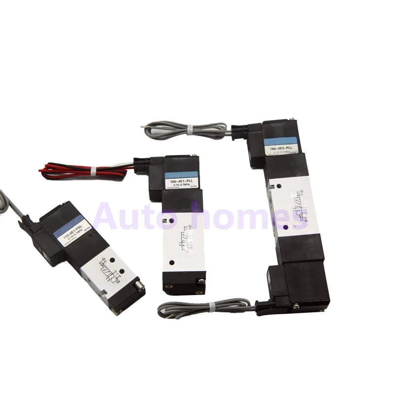 

2-ходовой 5-портовый пилотный электромагнитный клапан 180-4E1-83-PSL Пневматический регулирующий клапан AC220V с одним соленоидом