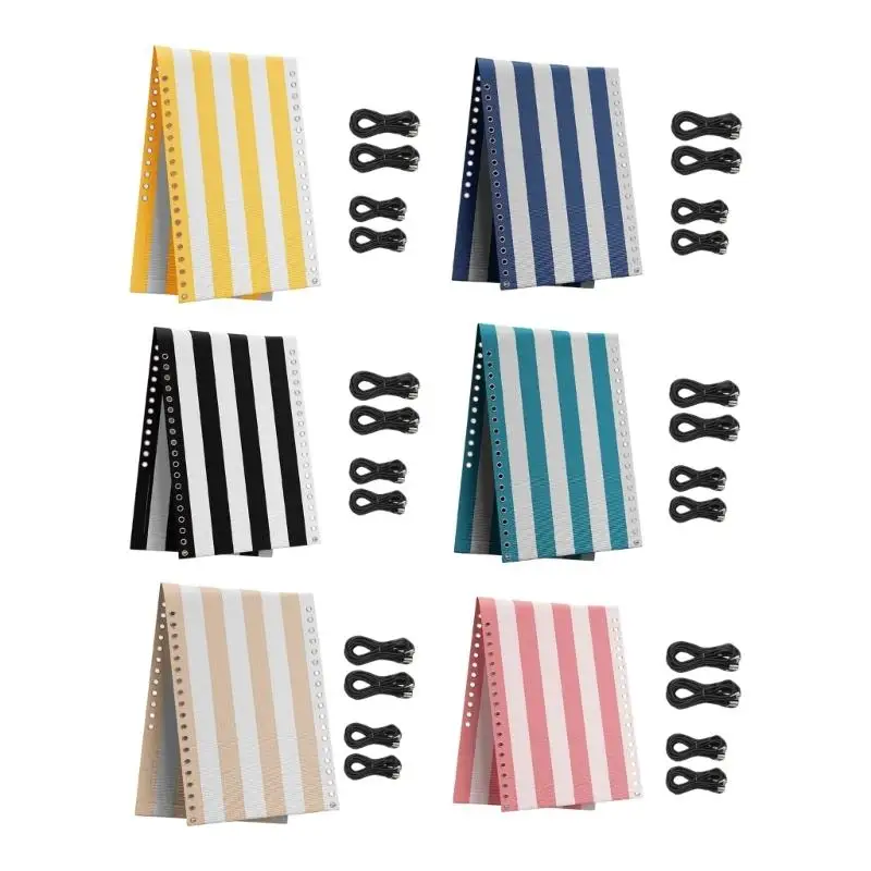 Folding Chair Replacement Fabric Set Breathable Mesh Fabric Cloth 63 X 16.9 In with Cords Multiple for Option for Use D2RD
