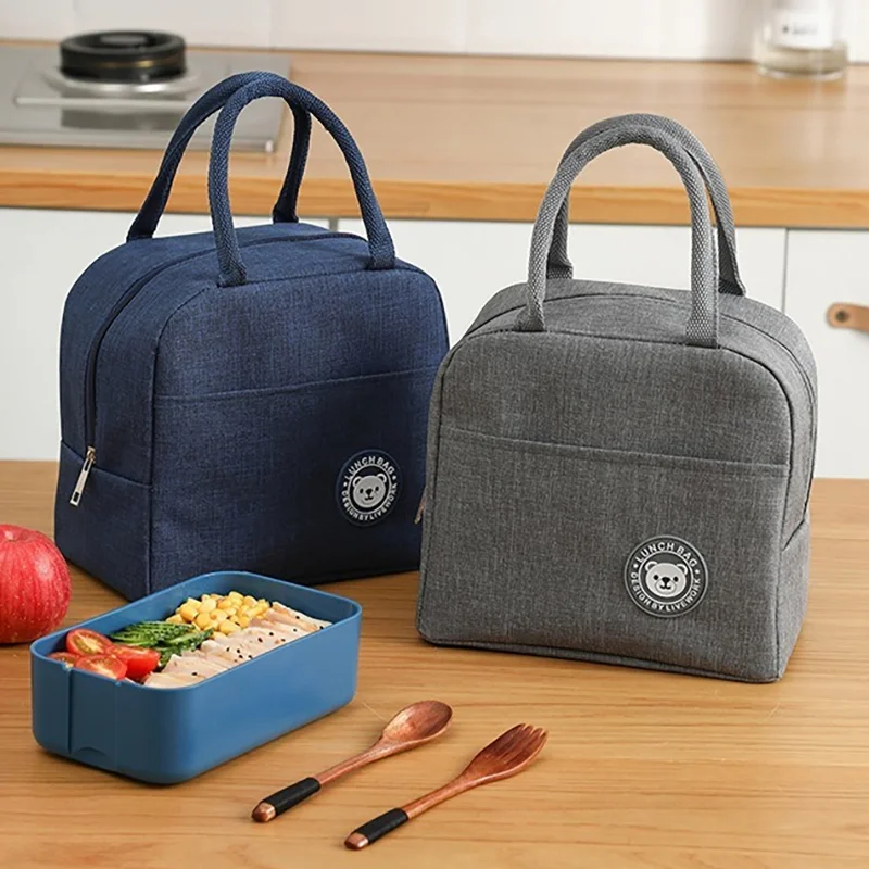 حقيبة غداء معزولة للرجال والنساء - حقيبة تبريد الغداء المحمولة، حقيبة طعام حرارية للاستخدام المكتبي والمدرسة والسفر