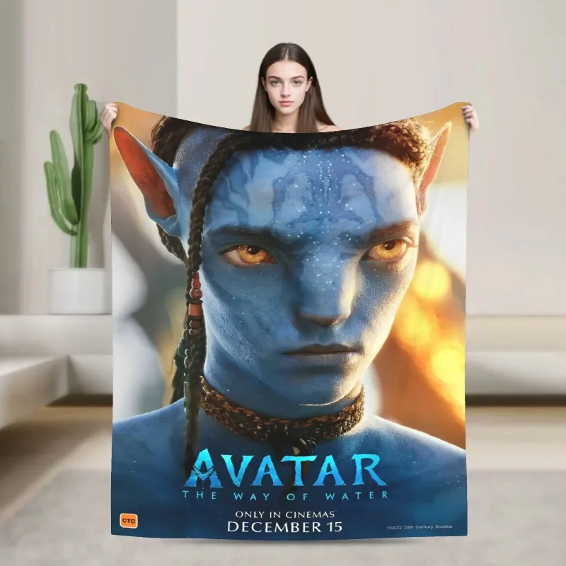 

Hot Movie Avatar Series Flannel Cozy Blanket Thickened Cover Soft Warm Family Sofa Bedroom Office Nap Blanket