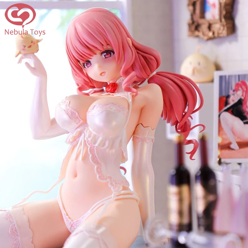 

Anime Pink Haired Pretty Girl Figure Wedding Dress Girls Action Figures High-Quality Version Figurine Pvc Doll Statue Model Gift