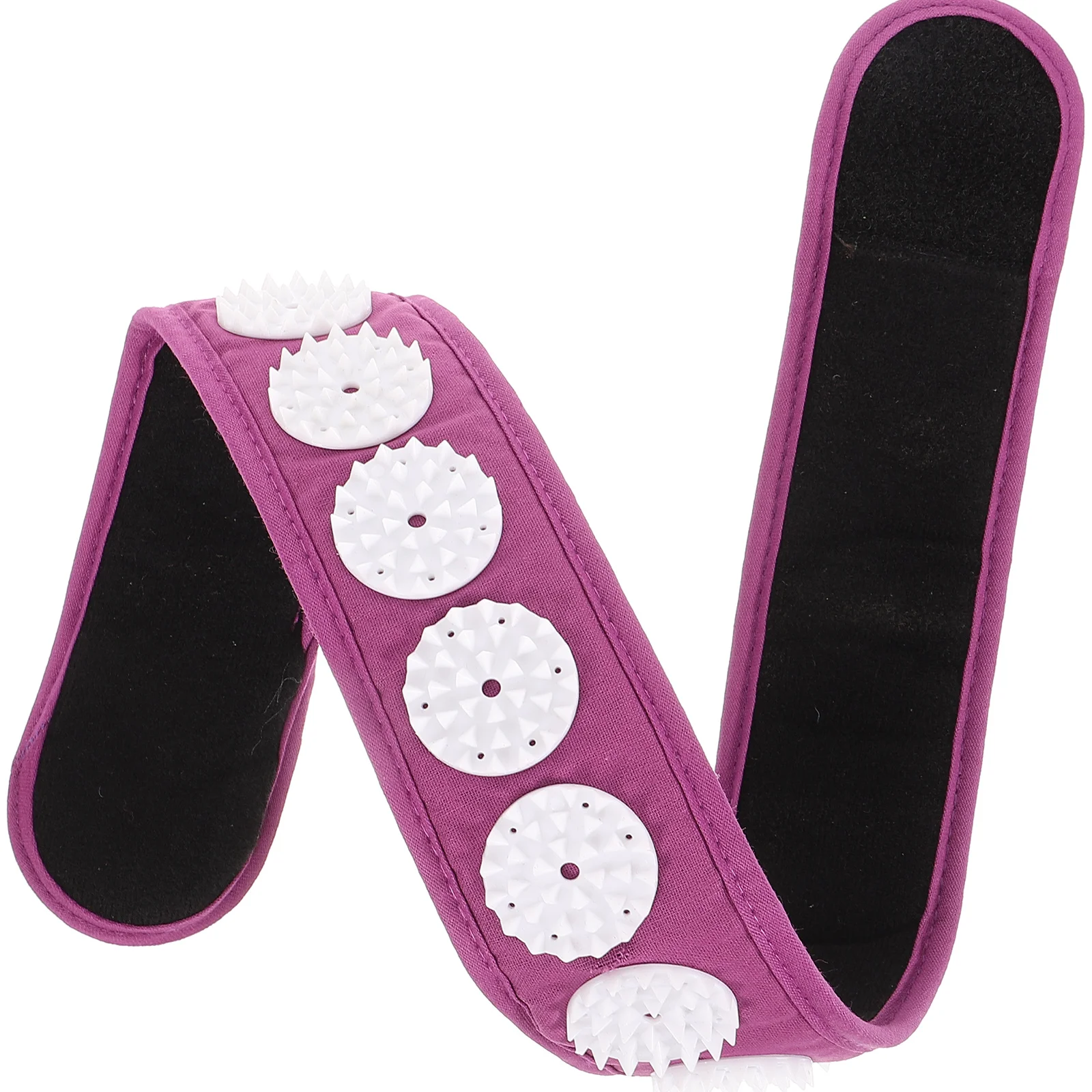 

Acupuncture Massage Headband Purple Reusable Acupressure Yoga Accessory Portable Relaxation Massager Soft Material