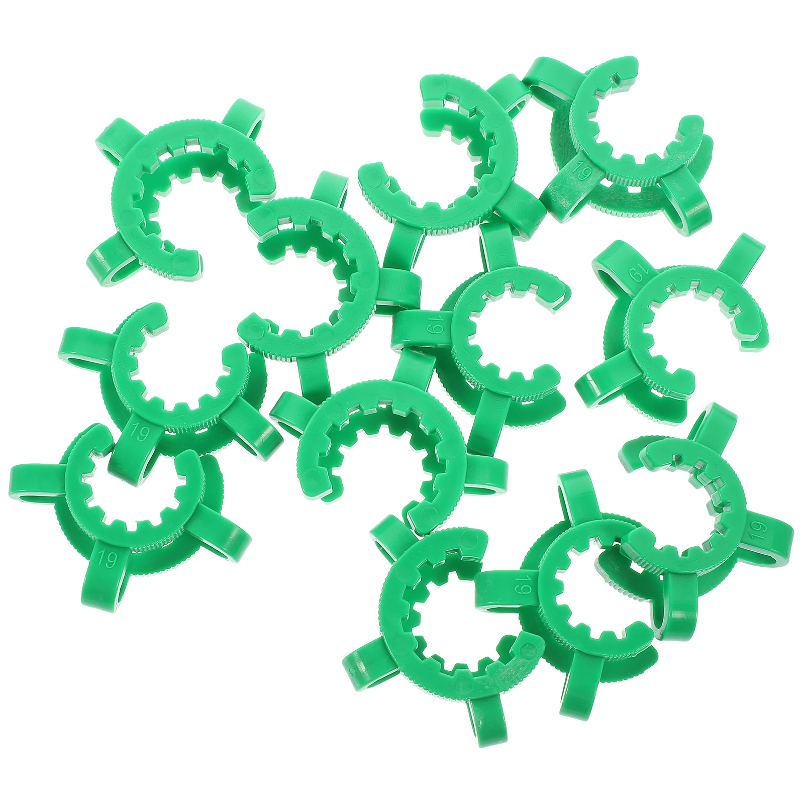 

12pcs Test Tube Clamp Keck Lab clip Plastic Corrosion Resistant Conical Interface Labs Connector for Laboratory Condenser