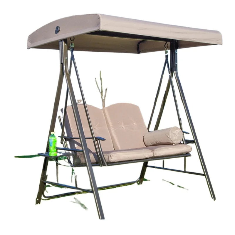 

Outdoor Villa Terrace Swing Rocking Chair Courtyard Garden Cast Aluminum Rocking Chair Furniture Double Balcony