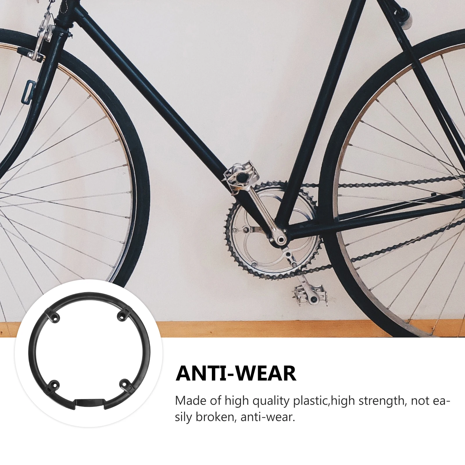 

Tooth Plate Protection Cover Black Plastic Chainring Protector For Mountain Bike Road Bicycle Crankset Shield Bash Guard