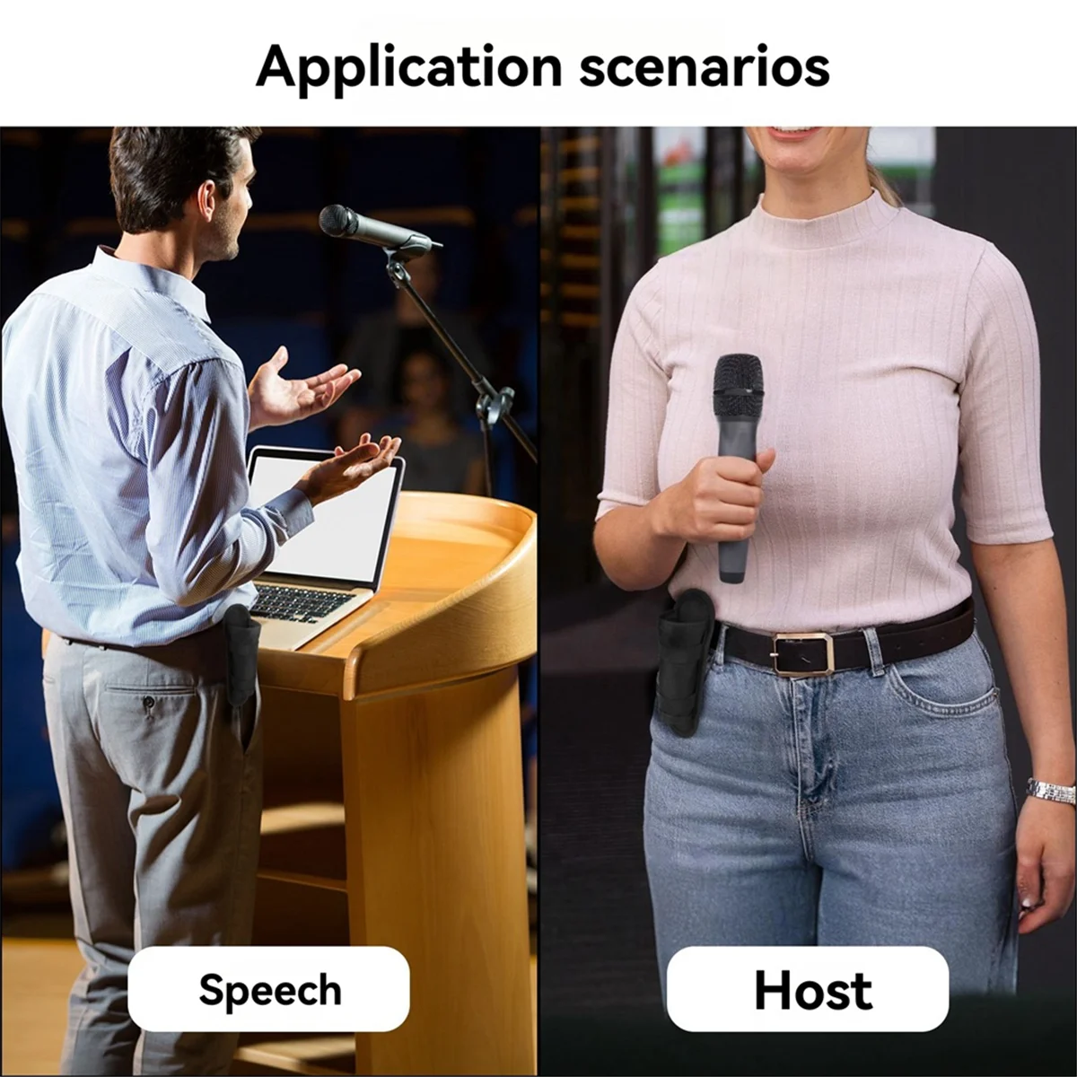 TXEsign Microphone Belt Holder for JBL Partybox Wireless Mic, Nylon Mic Clip Storage Holder for JBL Partybox Wireless Micropho - Image 5