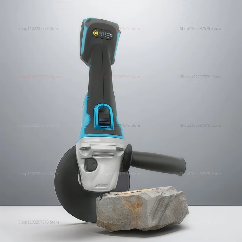 Беспроводная бесщеточная электрическая угловая шлифовальная машина 18 В, перезаряжаемый электроинструмент для шлифования металла, дерева, DIY проекты, совместимость с Makita