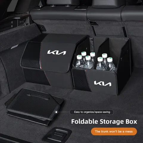 접이식 자동차 트렁크 주최자 상자 보관 가방 도구 Kia Rio Forte 5 3 4 XCeed K8 Ray K3 Soul K7 K5 Niro Cerato Sorento