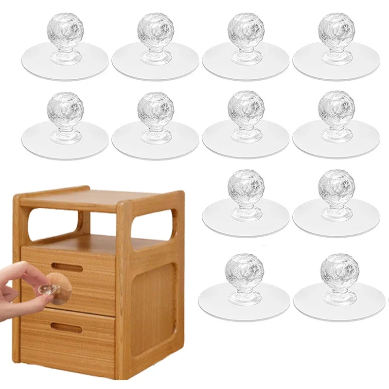 

6 шт., самоклеящиеся акриловые крючки для шкафа