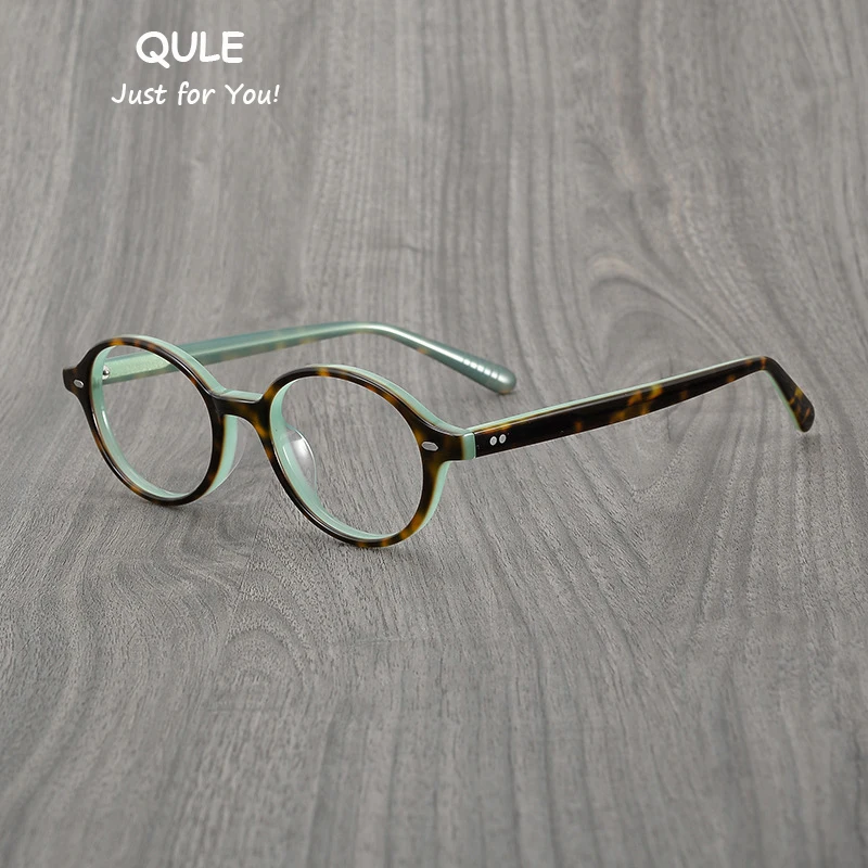 

Women's New Fashion Glasses Frames Men Acetate Top Quality Handmade Oval Eyewear Myopia Reading Prescription Optical Eyeglasses