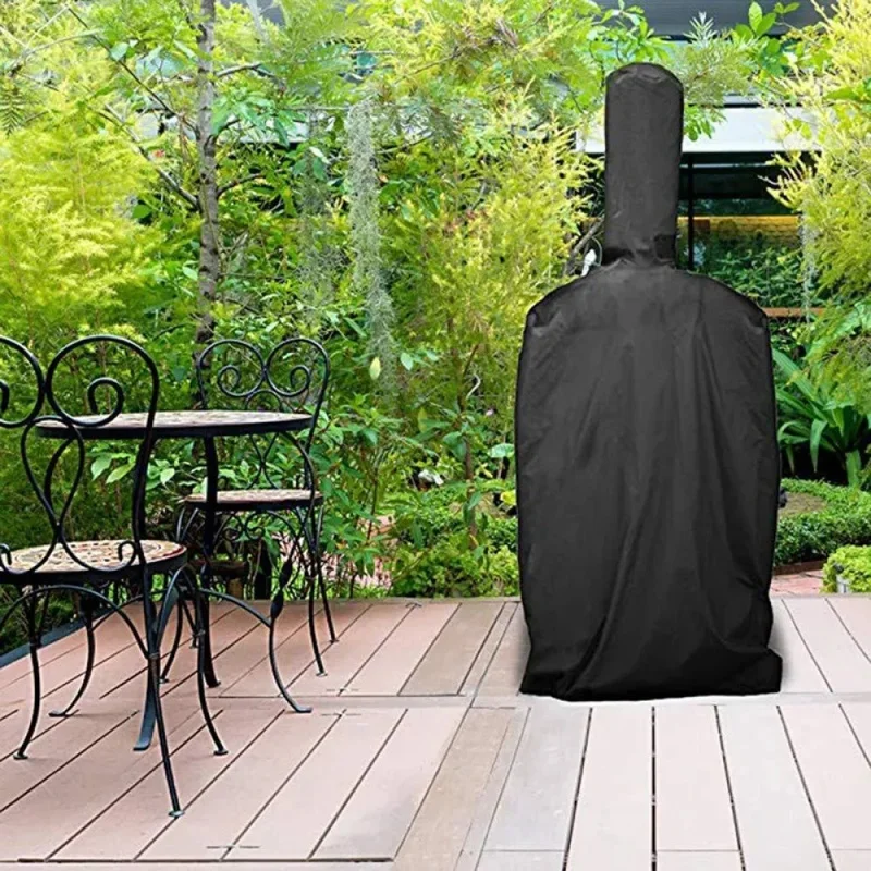 Outdoor Pizza Oven Cover Waterproof Sunscreen Dustproof Patio Garden Pizza Maker Protective Cover With Chimney Cutout, 5 Sizes