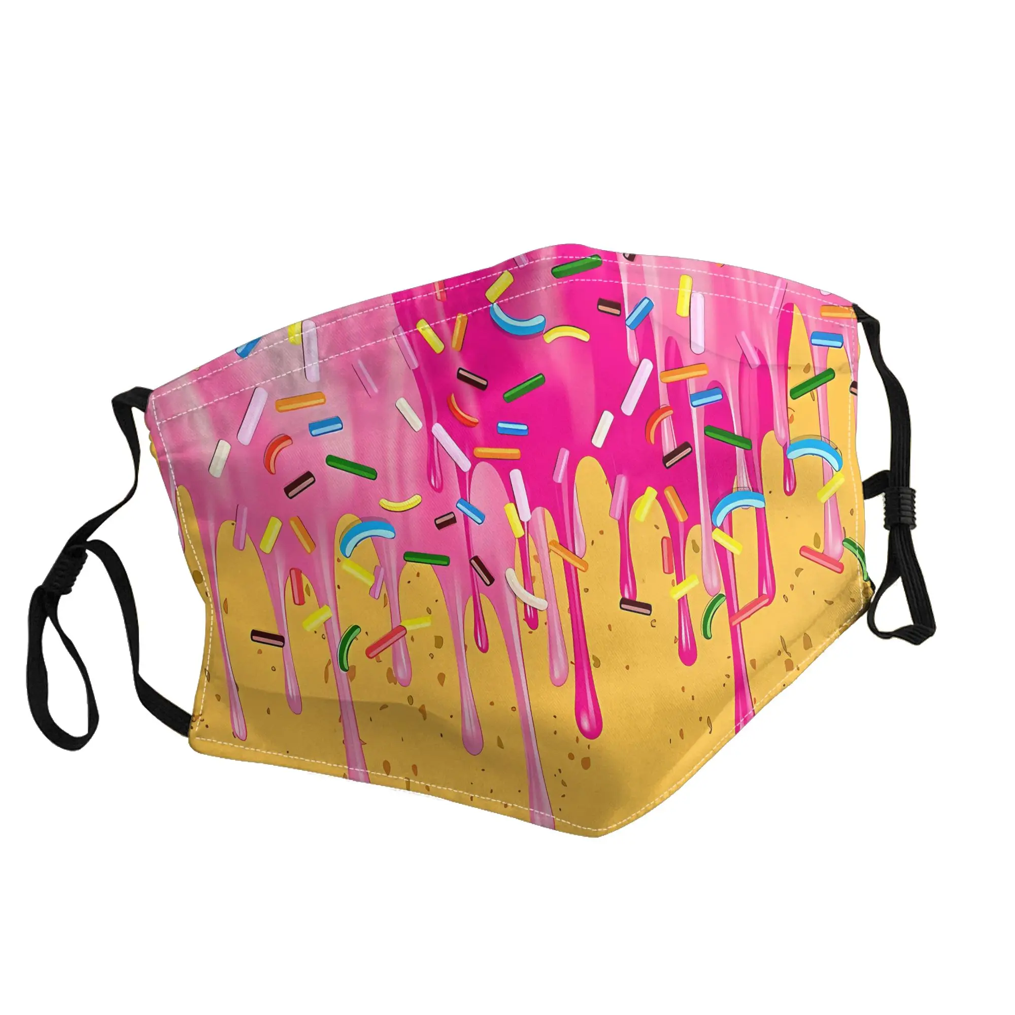 

Melting Ice Cream Mask Unisex Outdoor Fashion Printed