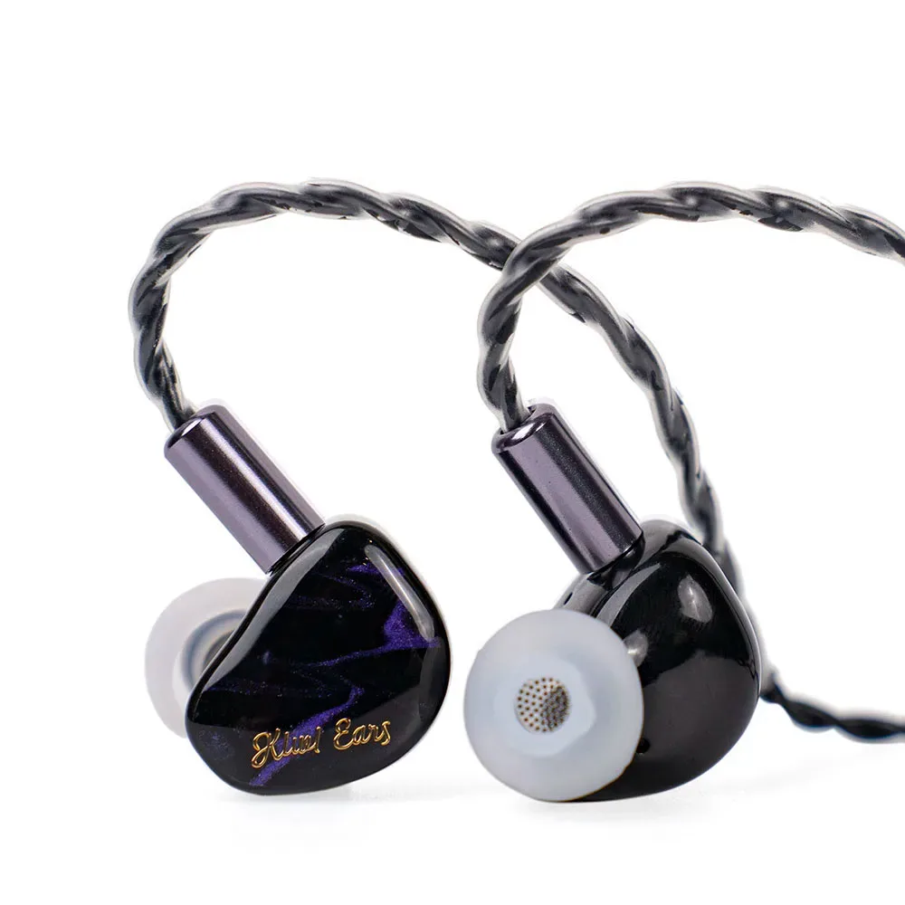 Kiwi Ears Cadenza-Cable de cobre trenzado IEM de 4 núcleos, controlador dinámico de berilio de 10mm, con terminación de un solo extremo de 3,5mm