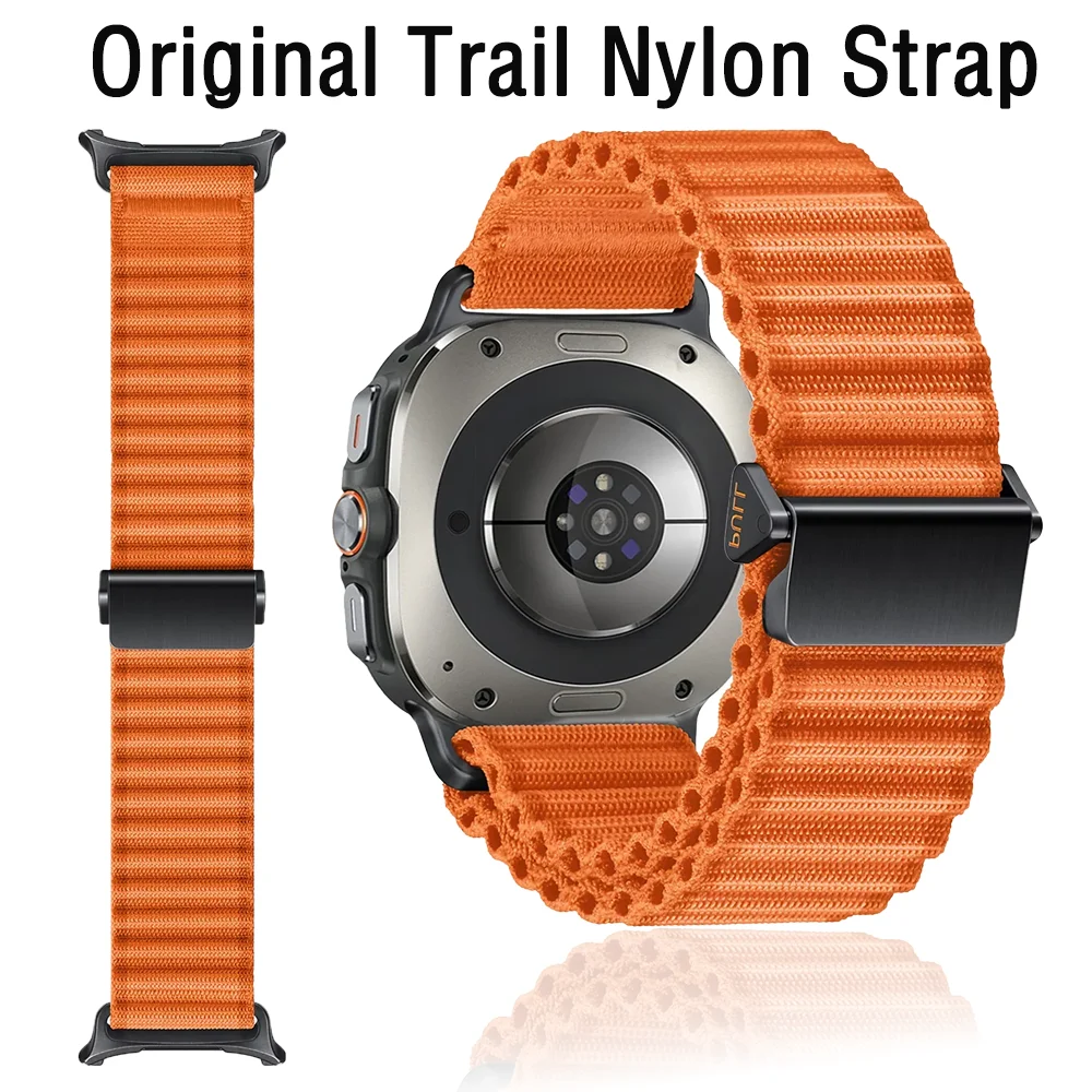 Trail Nylon Strap for Samsung Galaxy Watch Ultra 47mm Off-road Breathable Original Bracelet Wristband Galaxy Watch 7 Ultra Band