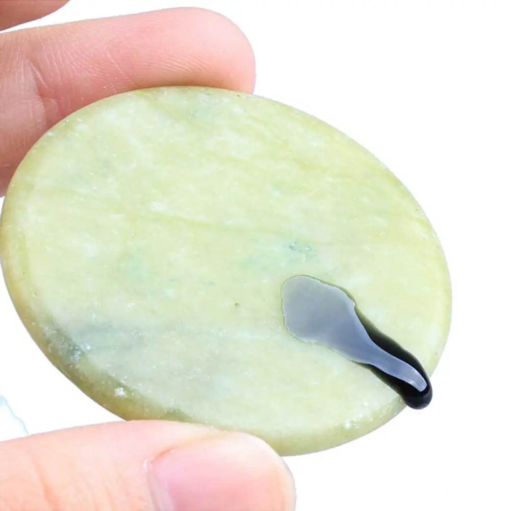 Support de palette de colle pour Extension de cils, pierre de Jade, tampon rond, outil d'application résistant à l'séchage, outils d'extension de cils