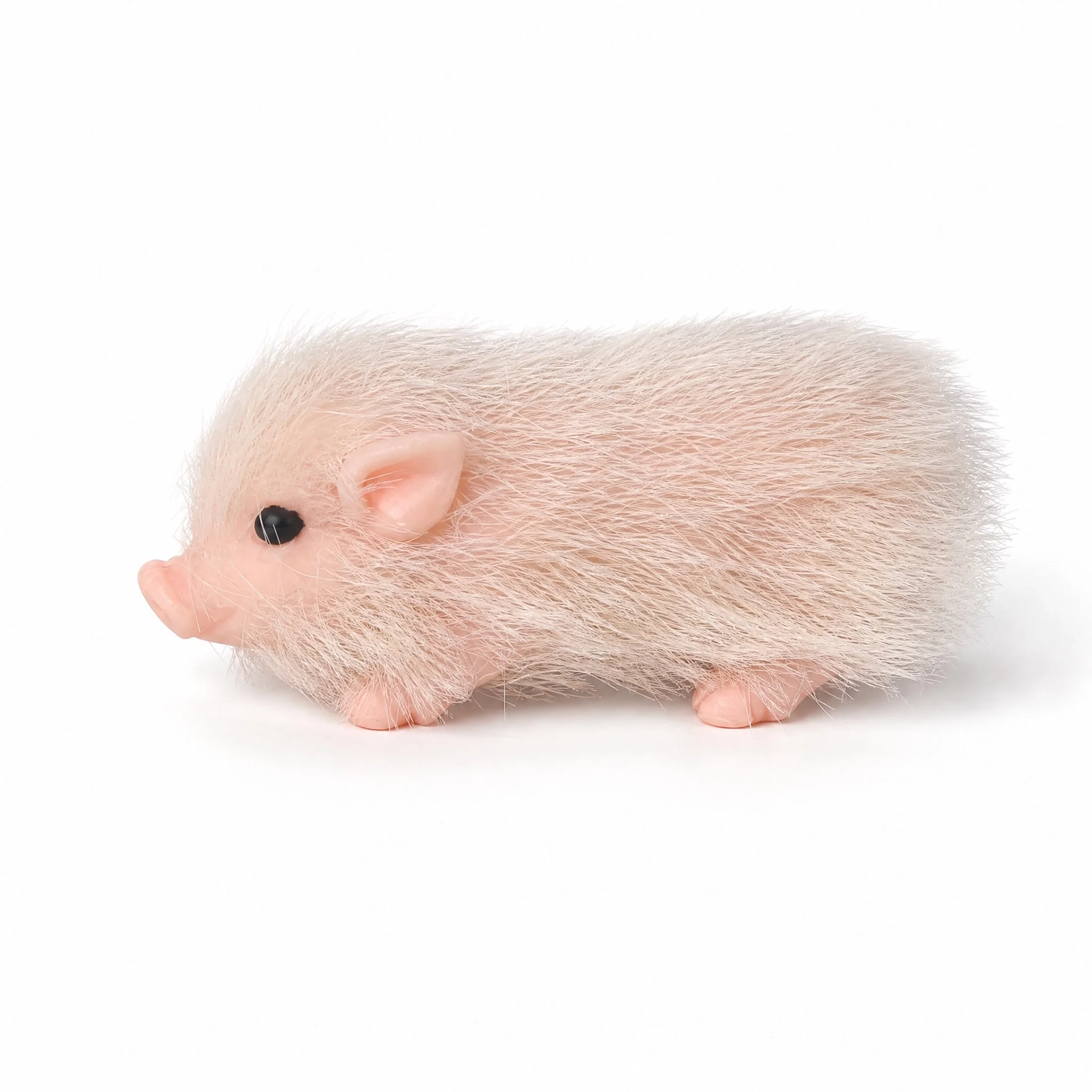 7cm Silicone Piglet Soft Cute Mini Realistic Animals with Accessories Lifelike Reborn Newborn Pig Doll Decompression Toy Gift