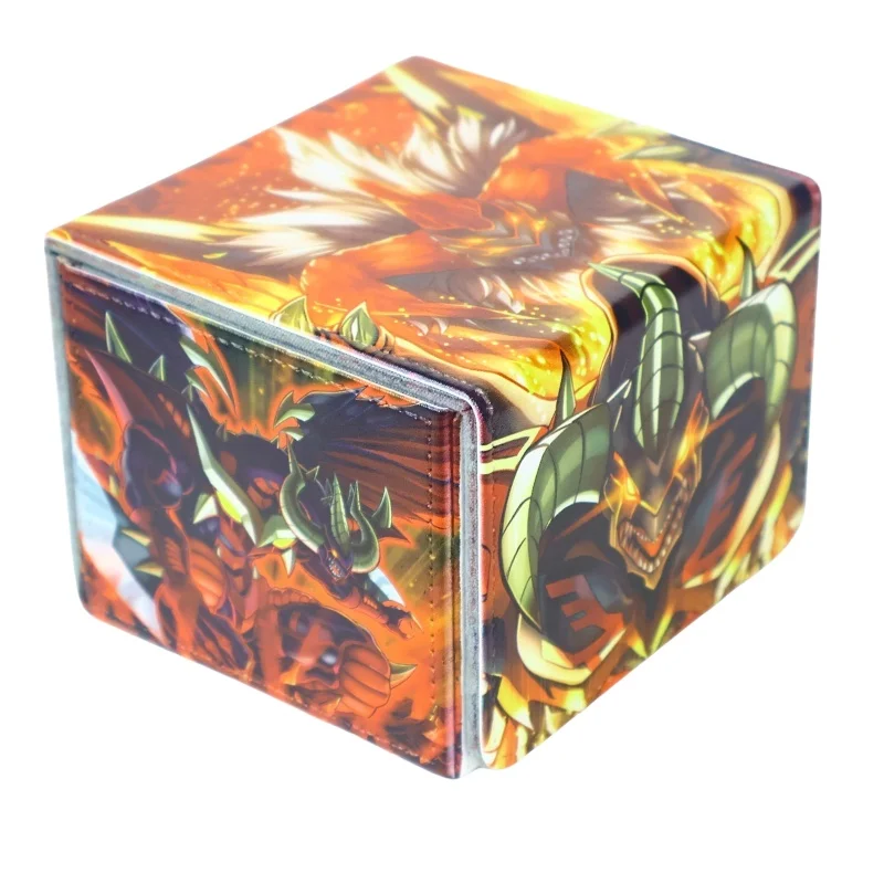 Tyrant Red Dragon Archfiend Card Case Yu-Gi-Oh! Vase Diy Leather Action Toy Figures Anime Game Collection Storage Box Gift