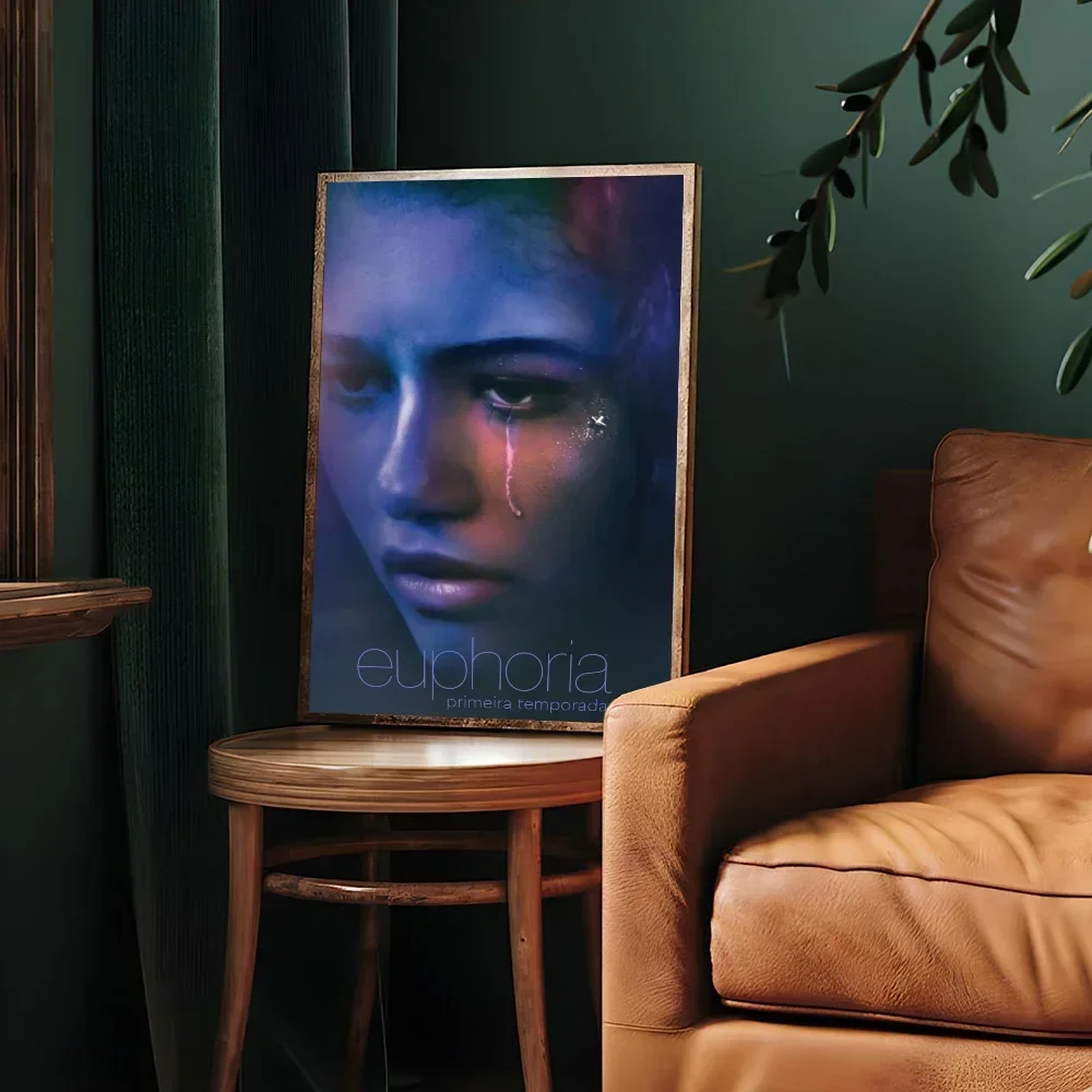 Trendy TV Euphoria Rue Jules Classic Vintage Posters Waterproof Paper Sticker Coffee House Bar Home Decor