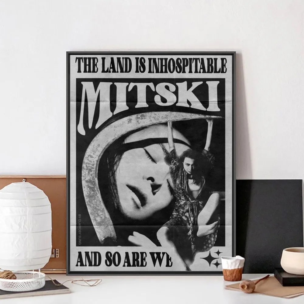 Nordic Music Album First Love Late Spring M-Mitski Poster Club Bar Vintage Canvas Poster Wall Art Painting Bedroom Study