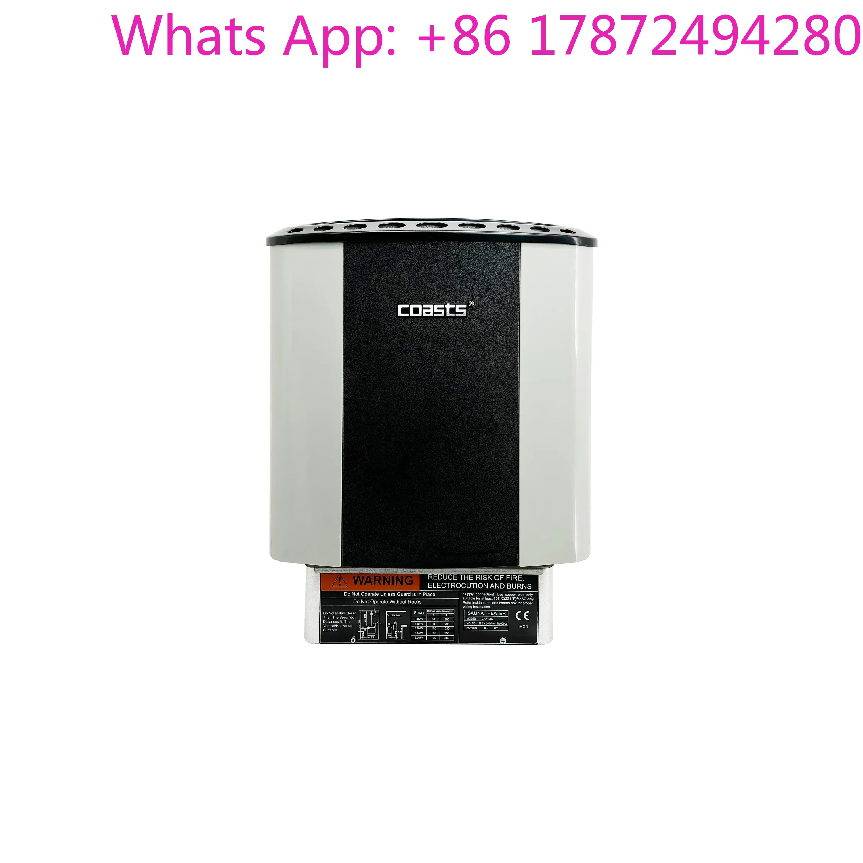 6KW 220V Electric Sauna Heater Stove, CE Approved, UL Certified Heating Elements, Wholesale Superior Quality