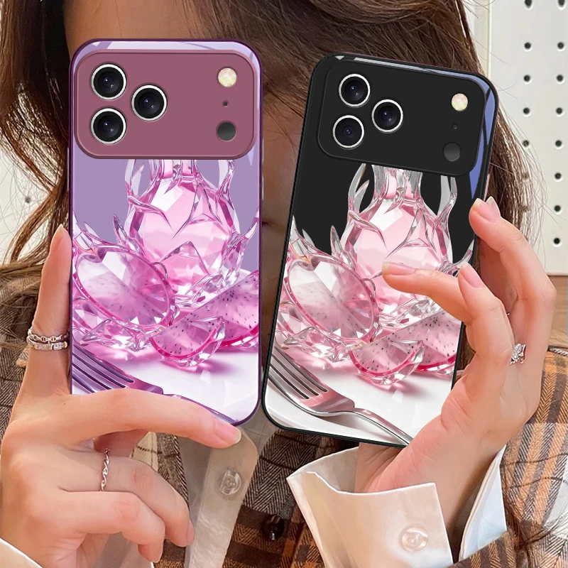 

Familiar dragon fruit For iPhone 17 Air 16 E 15 14 13 Plus 12 mini 11 17 Pro Max XR Xs Max 16E 7 8 Tempered Glass Phone Case