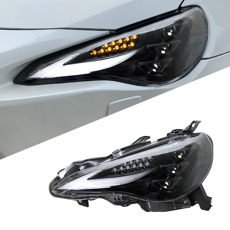 

Подходит для Toyota GT86 фара в сборе Subaru BRZ модифицированные светодиодные дневные ходовые огни ходовая вода указатель поворота фара