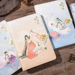 Cute Chinese Style Notebook Beautiful Diary Freehand Sketching School Notebook Stationery Student Notepad Gift School Supplies