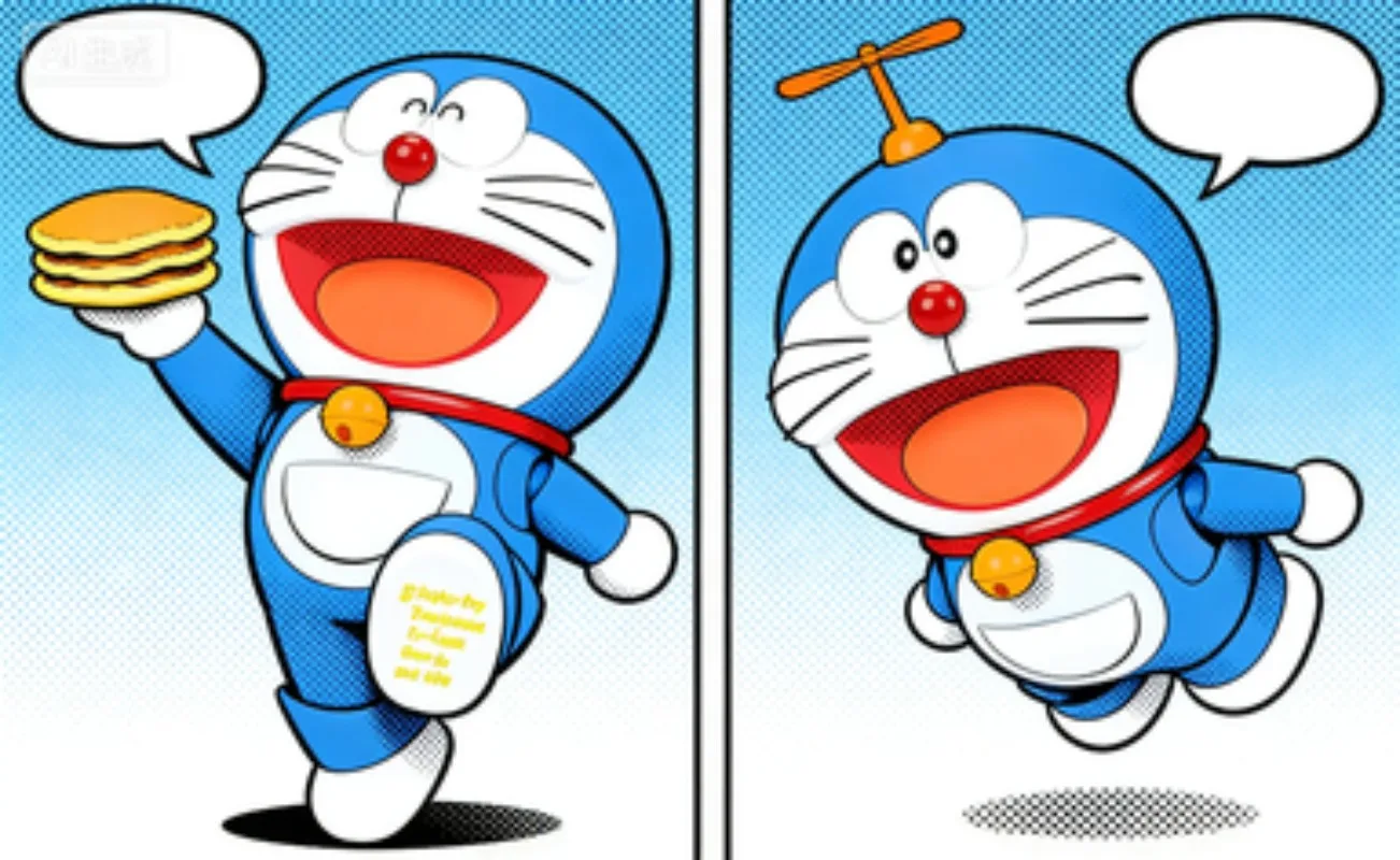 

100% Original Bandai The Robot Spirits Doraemon figuras de acción Anime modelo juguetes Pvc colección de regalos