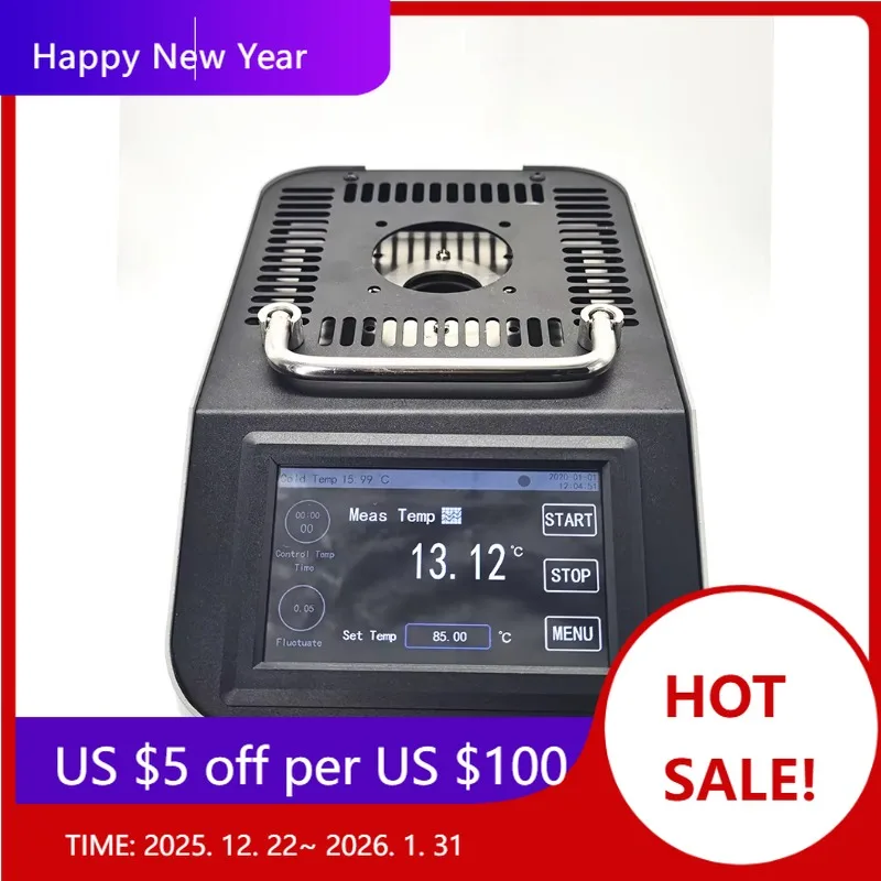 

【Factory】Dry Well Temperature Calibrator Insertion Depth 150mm Pt100 Temperature Heater Portable Dry Block Calibration Furnace