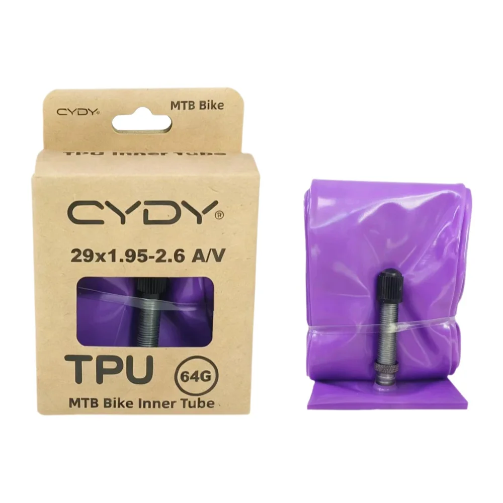 AliExpress CYDY TPU MTB Bike Inner Tube Camera 29 26 27.5 29x1.95-2.6 Inch Mountain Bicycle Tire Schrader Valve 45mm Pneu 29er Cycling Tube