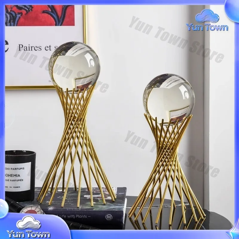 Nordic crystal ball wine cabinet decoration ornament creative home TV living room porch housewarming gift decoration wholesale