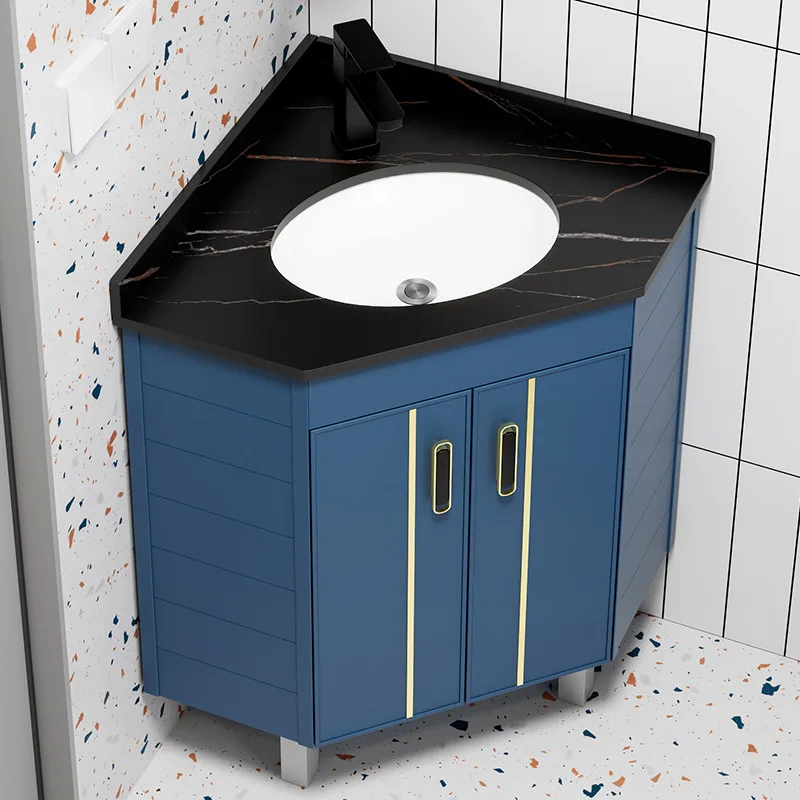 

Floor triangle, space aluminum, bathroom cabinet, combination, toilet, face wash