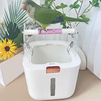 Parrot Toilet Stand Toy Toys Small Bird Perch for Macaw Cockatiels Parakeets